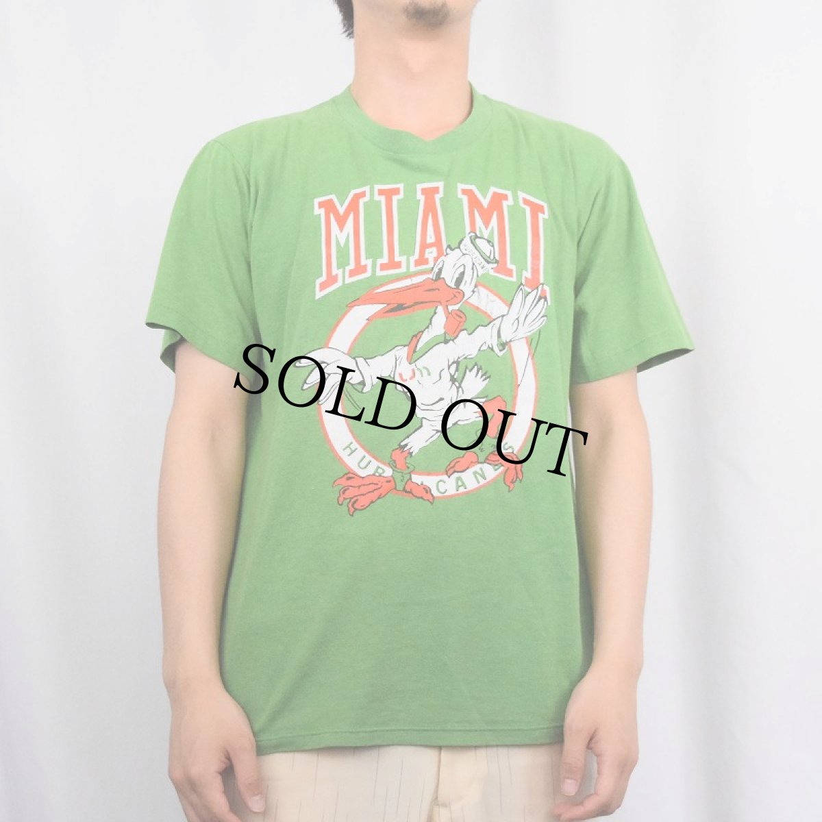 画像4: 80's USA製 "MIAMI" プリントTシャツ L (4)