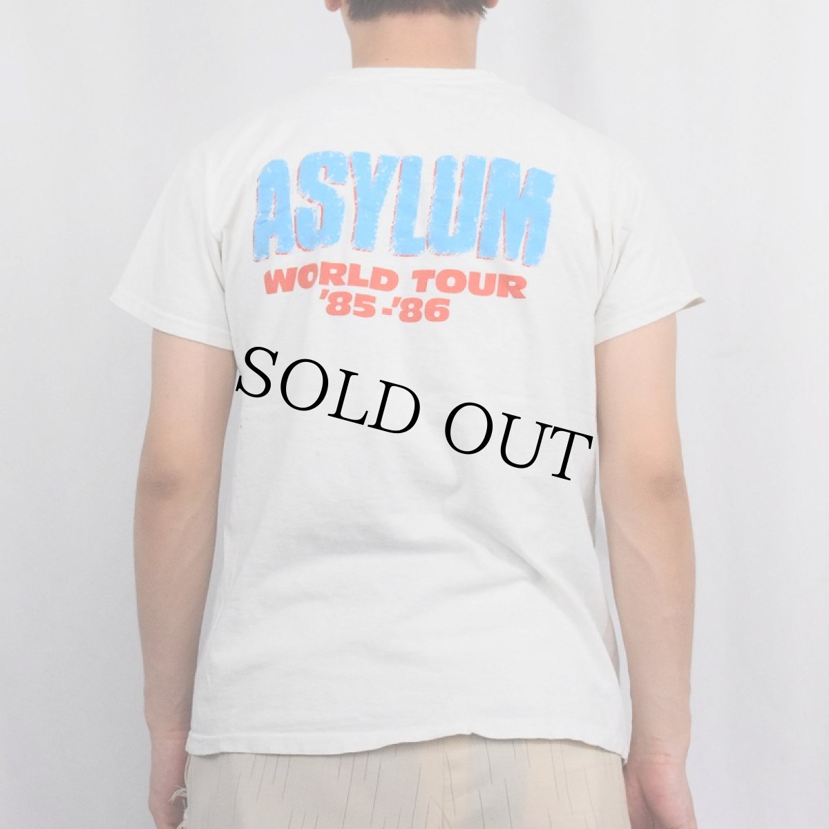 画像4: 80's KISS "ASYKUM WORLD TOUR '85-'86" ハードロックバンドツアーTシャツ (4)