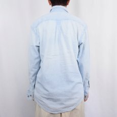 画像3: 90's GAP USA製 シャンブレーボタンダウンシャツ S (3)