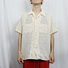 画像2: 絣柄 コットンシャツ (2)