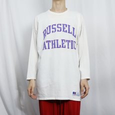 画像2: 90's RUSSELL ATHLETIC USA製  プリントフットボールTシャツ XL (2)