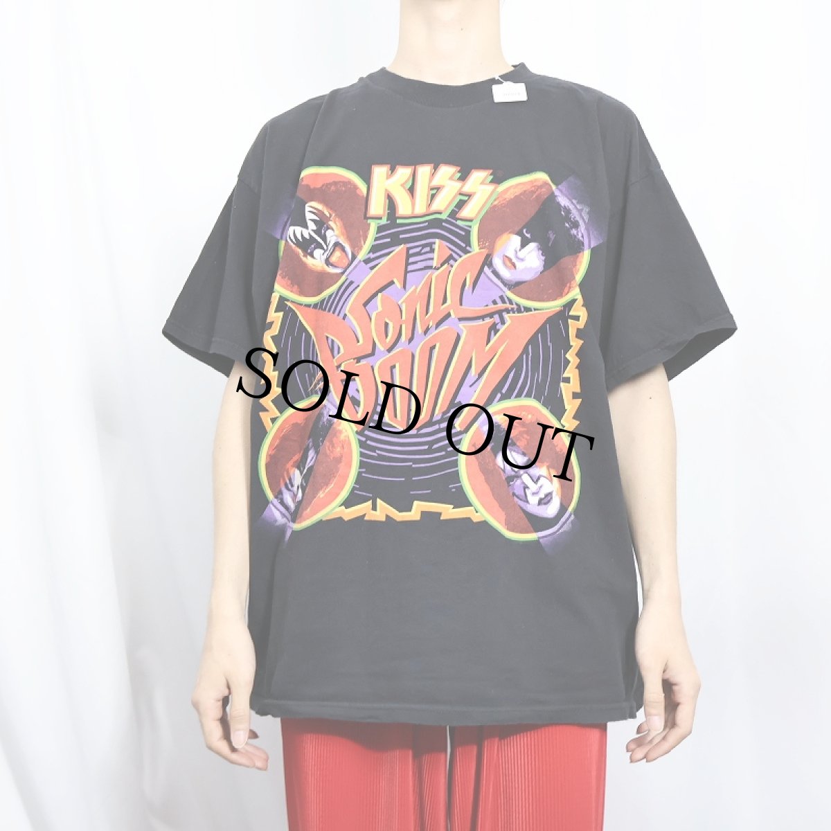 画像2: 2000's KISS "SONIC BOOM" ロックバンド アルバムTシャツ BLACK XL (2)