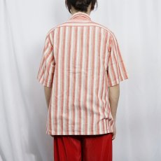 画像3: 80's BANANA REPUBLIC ストライプ柄 コットンシャツ M (3)