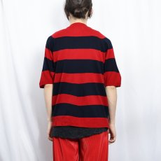 画像3: 70's Cranbrook ボーダー柄 アクリルニットセーター L (3)