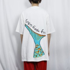 画像4: 90's GRAVITY GRAPHICS USA製 "THE ONE THAT GOT AWAY." 魚イラストプリントTシャツ XL (4)