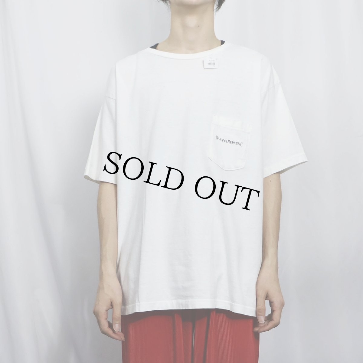 画像3: 90's BANANA REPUBLIC USA製 "SAFARI&TRAVEL CLOTHING" パンダプリント ポケットTシャツ L (3)