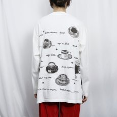 画像3: 90's rel-e-vant products USA製 "PEERLESS COFFEE" コーヒープリント ヘンリーネックロンT XL (3)