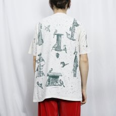 画像3: 90's rel-e-vant products USA製 鳥プリントTシャツ L (3)