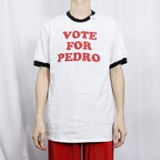 画像2: Napoleon Dynamite "VOTE FOR PEDRO" コメディ映画 プリントリンガーTシャツ (2)