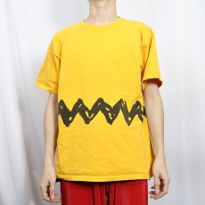 画像2: Charlie Brown プリントTシャツ L (2)