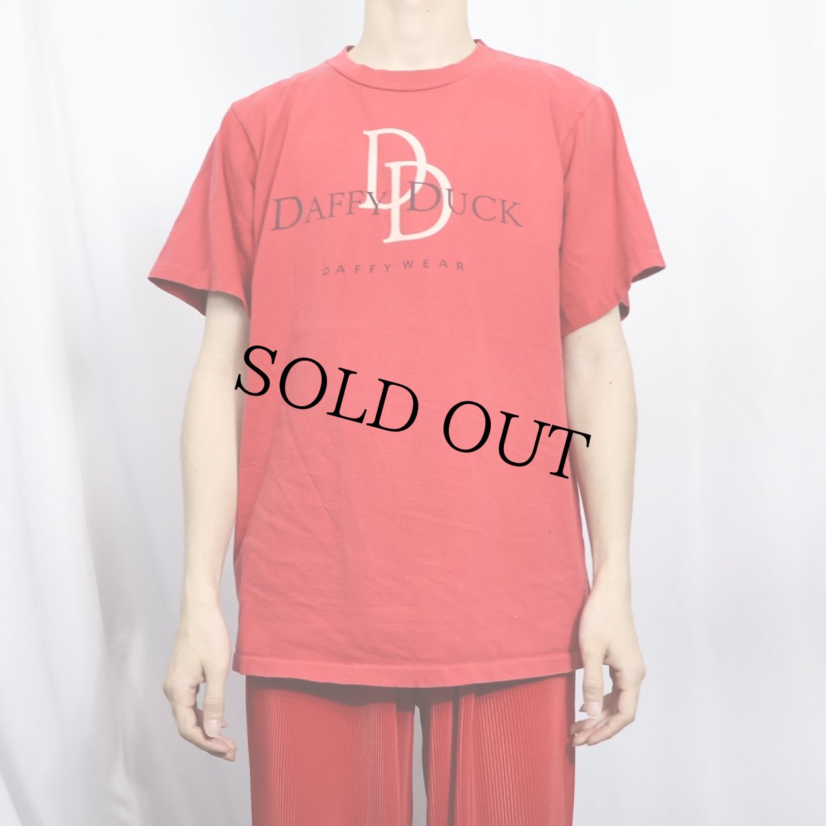 画像3: 【SALE】 90's Daffy Duck USA製 "Calvin Klein" パロディプリントTシャツ L (3)