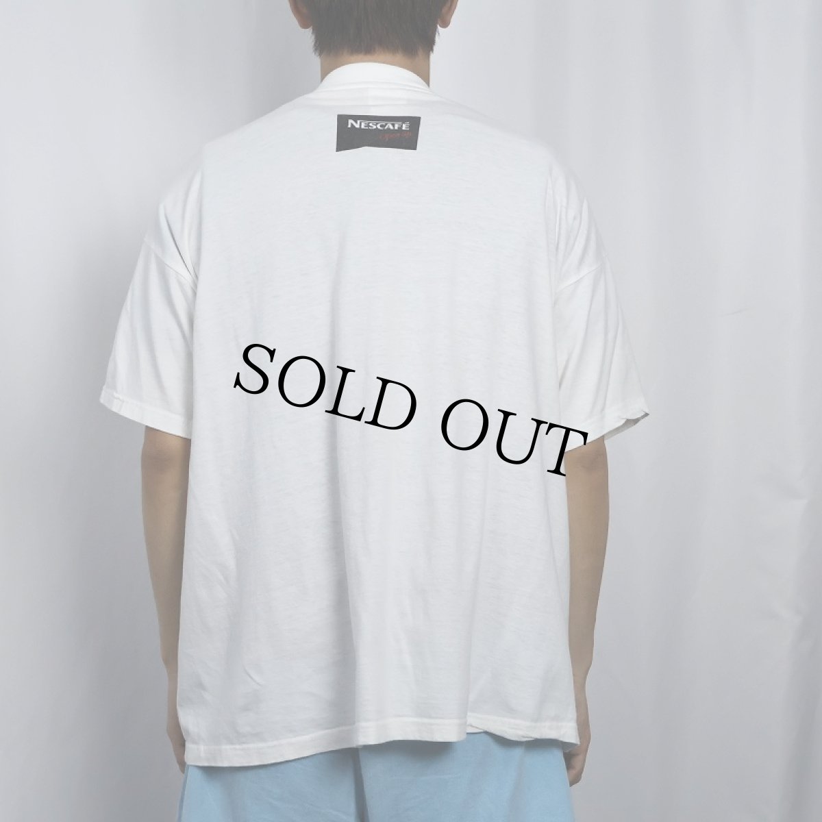 画像3: 2000's NESCAFE "Open up" インスタントコーヒーメーカープリントTシャツ XL (3)