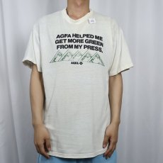 画像3: 90's Agfa USA製 "AGFA HELPED ME..." フィルムメーカープリントTシャツ L (3)