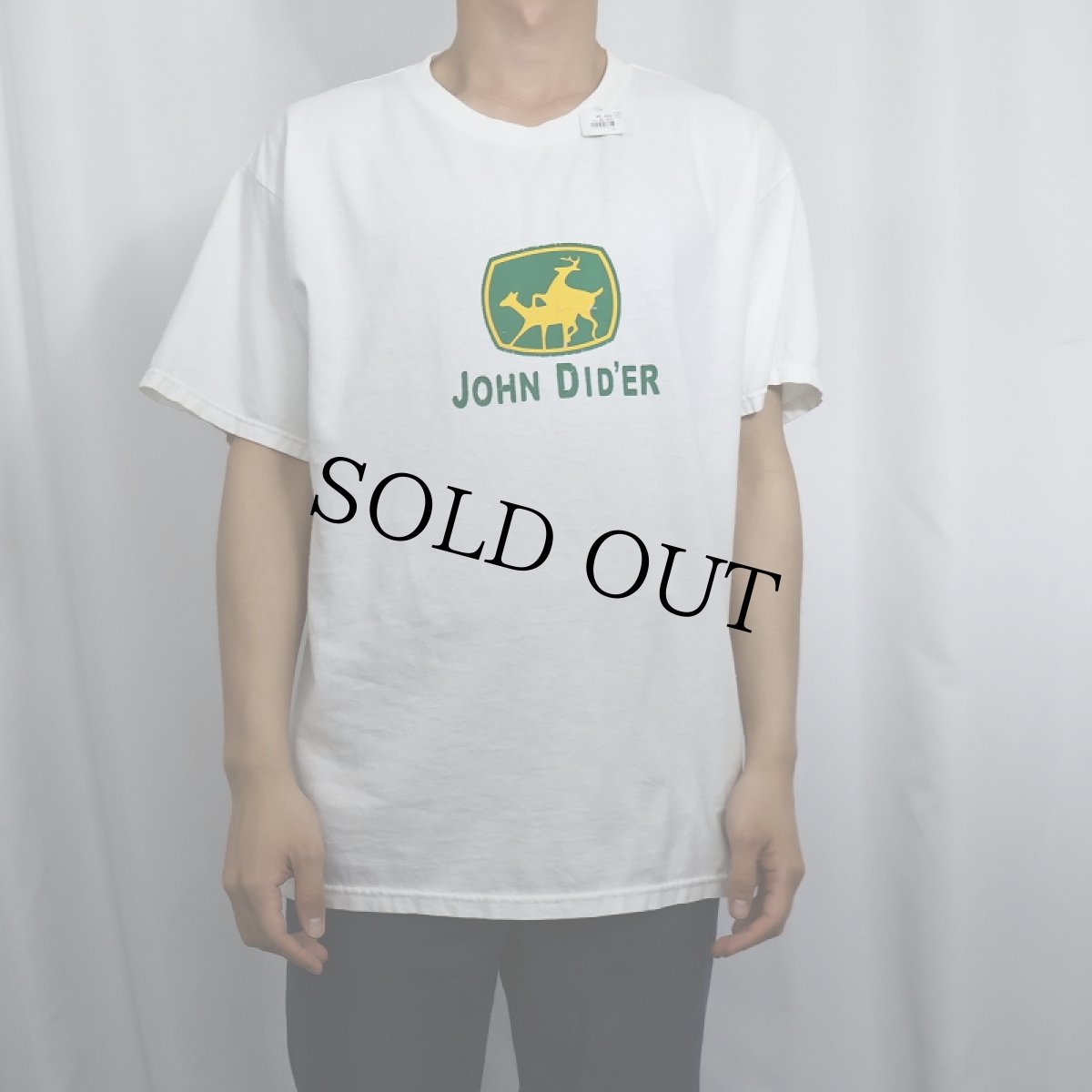 画像2: "JOHN DID'ER"シュールイラスト エロTシャツ L (2)