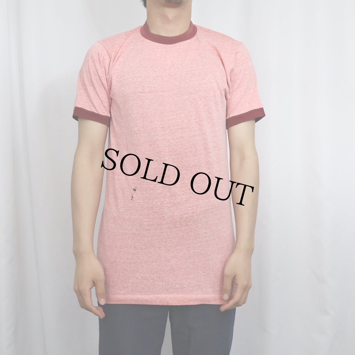 画像4: 70's TOWNCRAFT "Plus" 無地 リンガーTシャツ M (4)