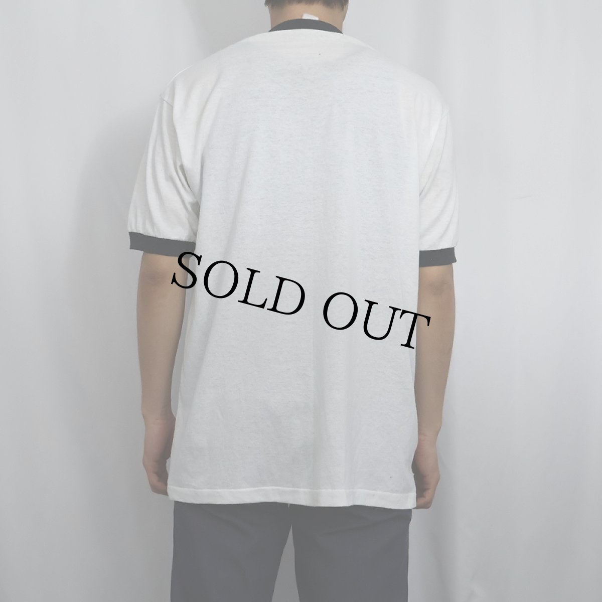 画像3: 80's "GREELEY HIGH SCHOOL" プリントリンガーTシャツ L (3)