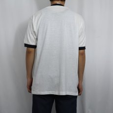 画像3: 80's "GREELEY HIGH SCHOOL" プリントリンガーTシャツ L (3)