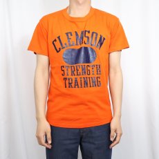 画像2: 80's RUSSELL ATHLETIC USA製 "CLEMSON" プリントTシャツ M (2)