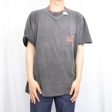 画像3: 90's Winston タバコ企業プリントTシャツ BLACK (3)