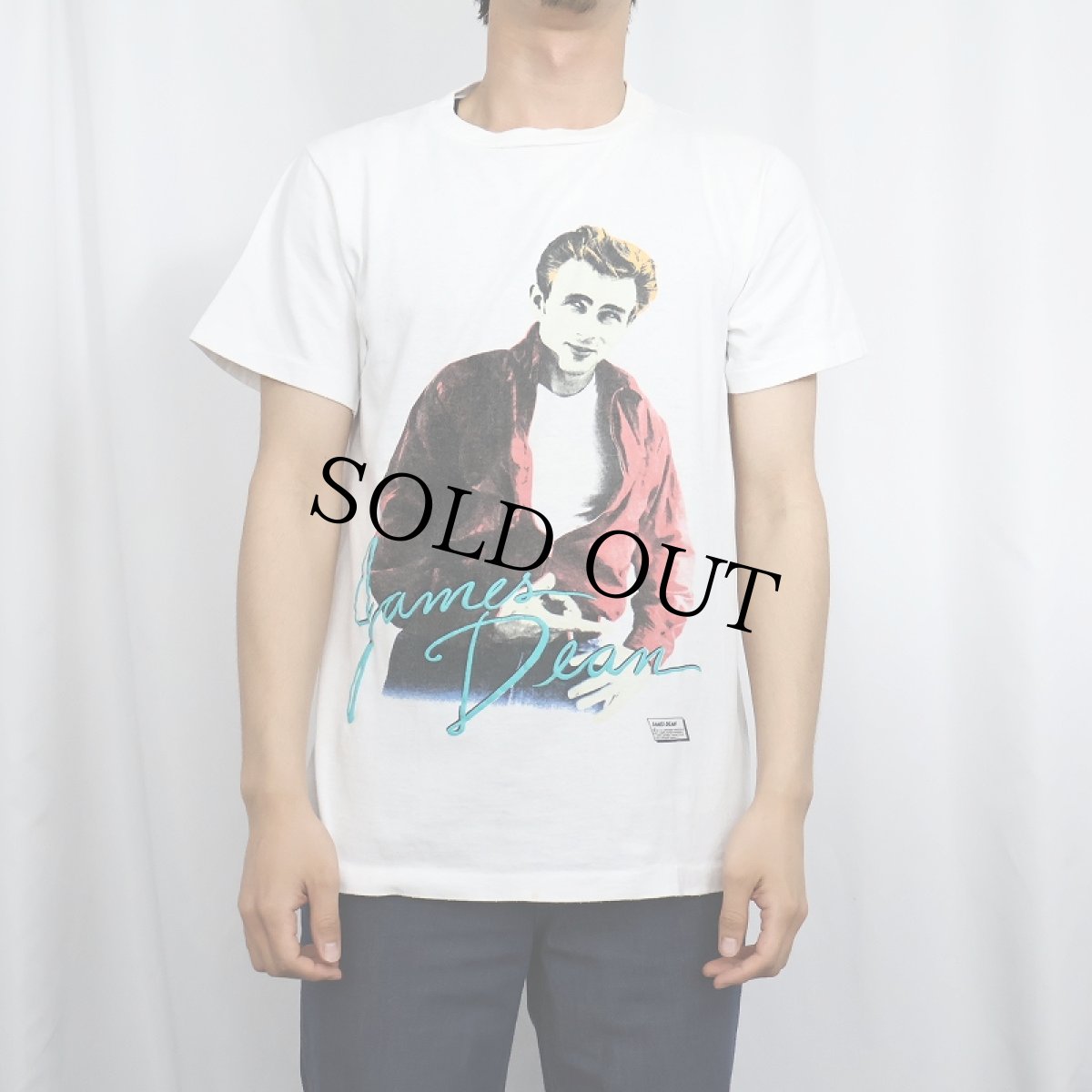 画像2: 80's James Dean USA製 ハリウッドスタープリントTシャツ M (2)