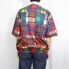 画像3: Jacobson's USA製 パイルライナー パッチワークデザイン ジップジャケット XL (3)