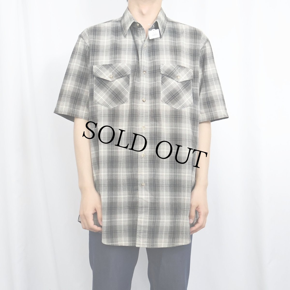 画像2: PENDLETON "TRACKER SHIRT" オンブレーチェック柄 コットンシャツ L (2)