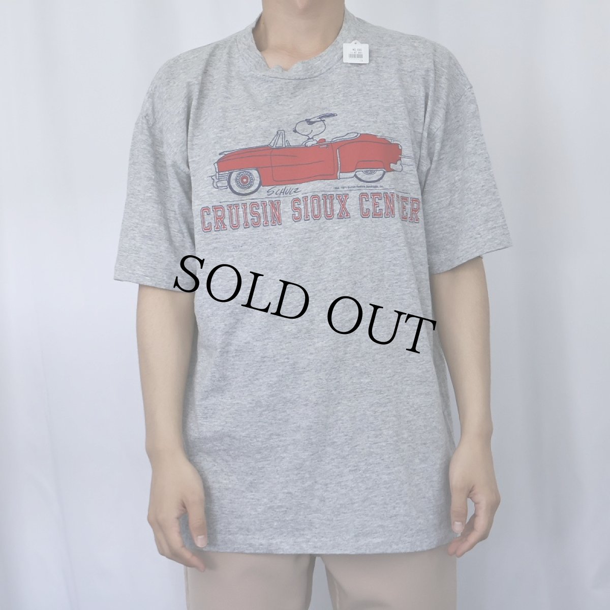 画像2: 70's SNOOPY USA製 "CRUISIN SIOUX CENTER" キャラクタープリントTシャツ XL (2)