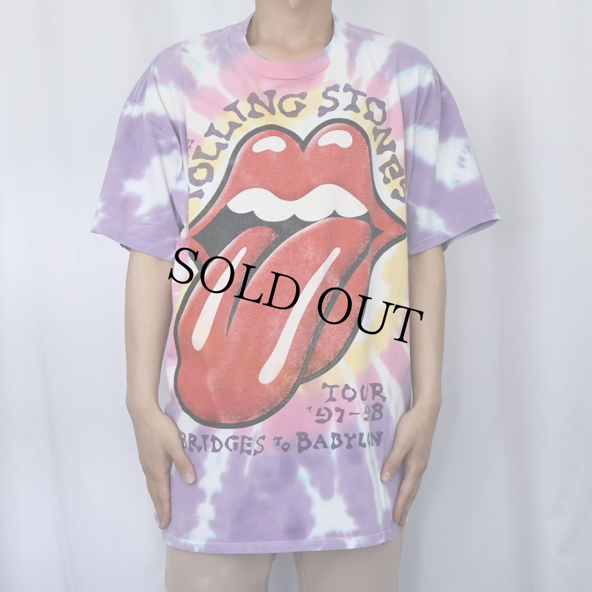 画像3: 90's The Rolling Stones "BRIDGES TO BADYLON" ロックバンドツアーTシャツ XL (3)