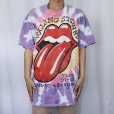 画像3: 90's The Rolling Stones "BRIDGES TO BADYLON" ロックバンドツアーTシャツ XL (3)