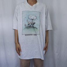 画像2: 90〜2000's GARY PATTERSON イラストプリントTシャツ XXL (2)