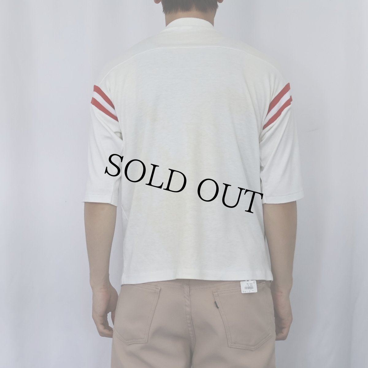 画像3: 80's SNOOPY "UCLA" キャラクタープリント フットボールTシャツ (3)