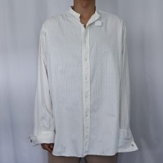 画像2: 〜40's Nofade マチ付き ジャガードコットンシャツ (2)