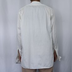 画像3: 〜40's Nofade マチ付き ジャガードコットンシャツ (3)