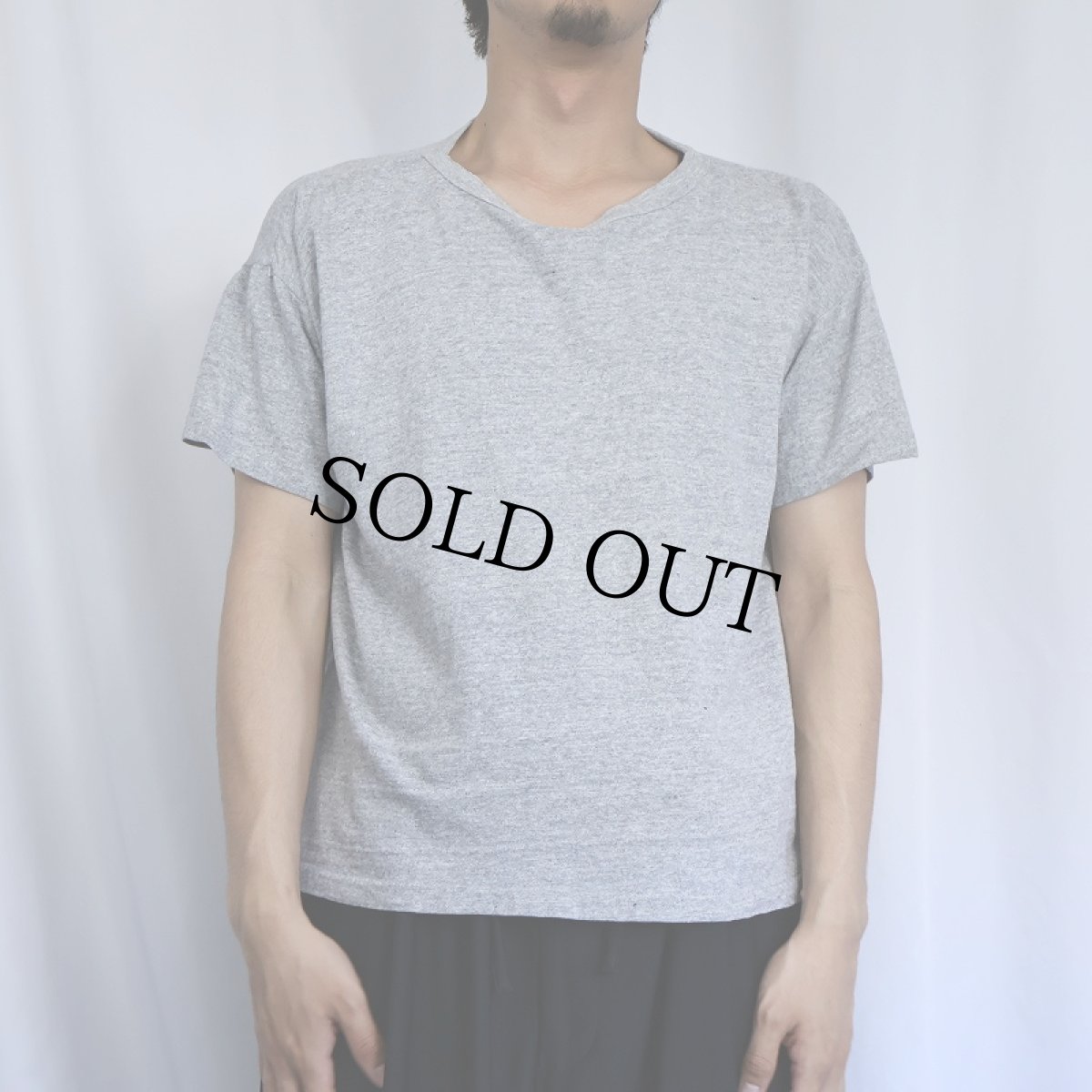 画像2: 70's Champion バータグ 無地Tシャツ XL (2)