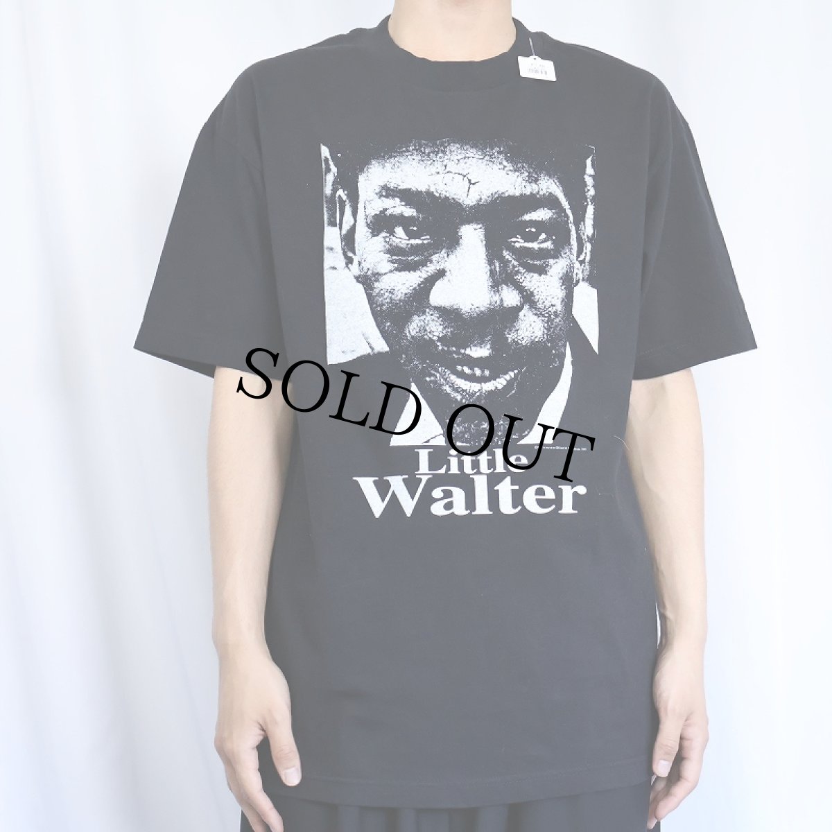 画像2: 2000's Little Walter ブルース・ハーモニカ奏者プリントTシャツ L (2)