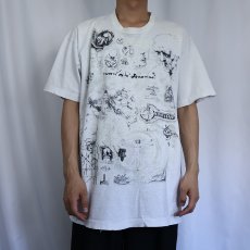画像3: 90's LEONARDO DA VINCI USA製 アートプリントTシャツ XL (3)