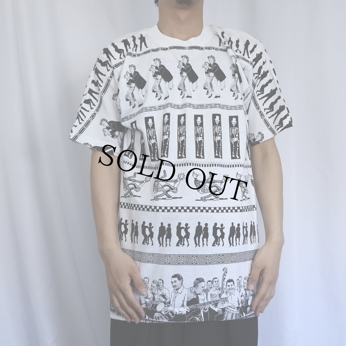 画像2: 90's Ken Brown USA製 アートプリントTシャツ L (2)