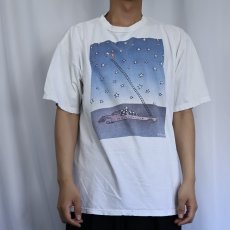 画像2: 90's Richard Stine "MAINTENANCE" アートプリントTシャツ XL (2)
