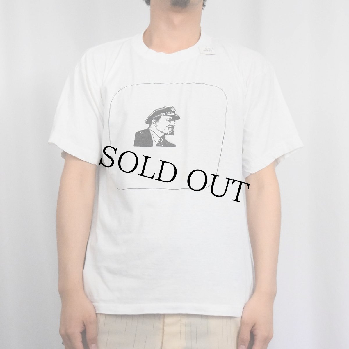 画像3: 90's Vladimir Lenin "THE PARTY IS OVER" 革命家プリントTシャツ (3)