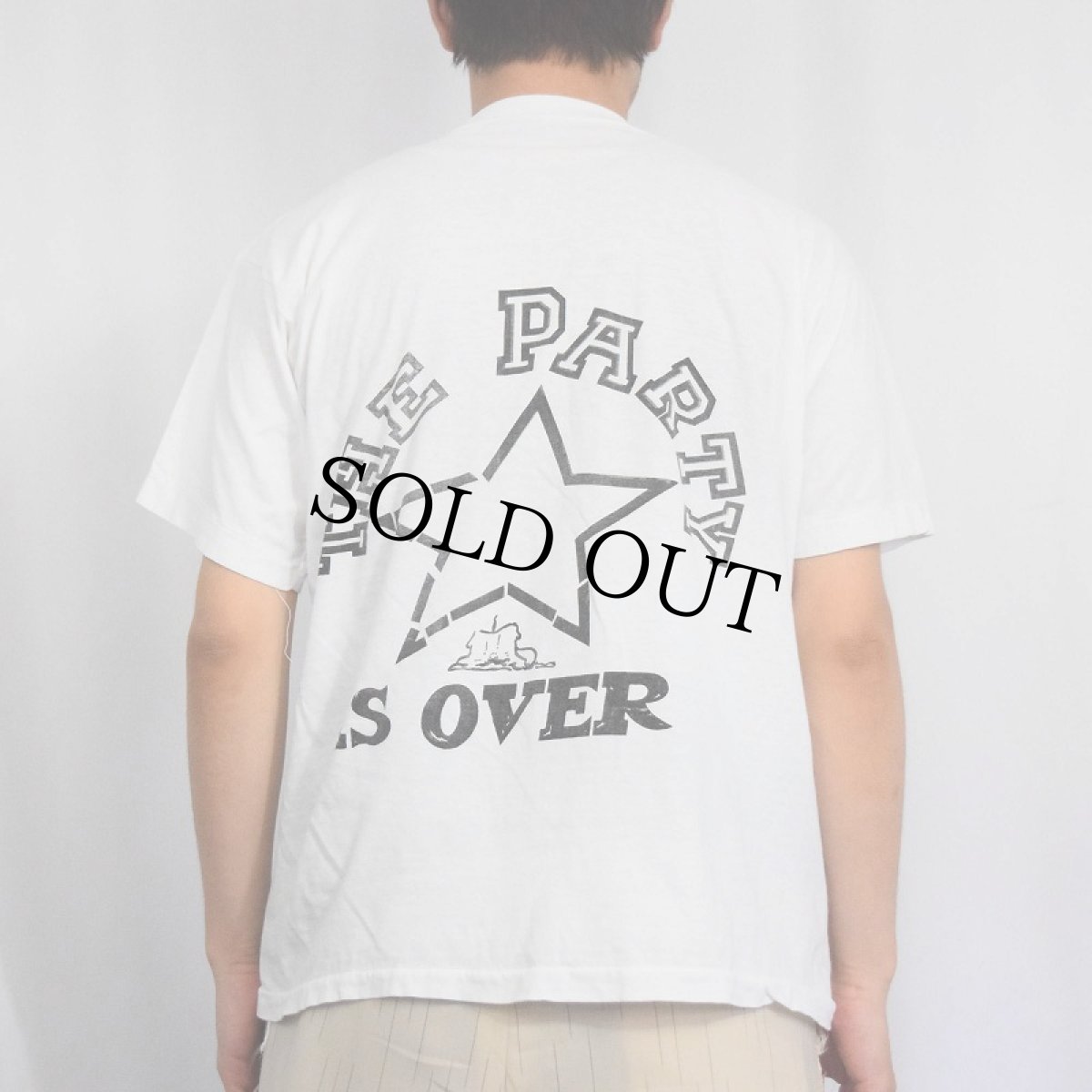 画像4: 90's Vladimir Lenin "THE PARTY IS OVER" 革命家プリントTシャツ (4)