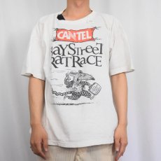 画像3: 90's "BAY STREET RAT RACE" イラストプリントTシャツ (3)