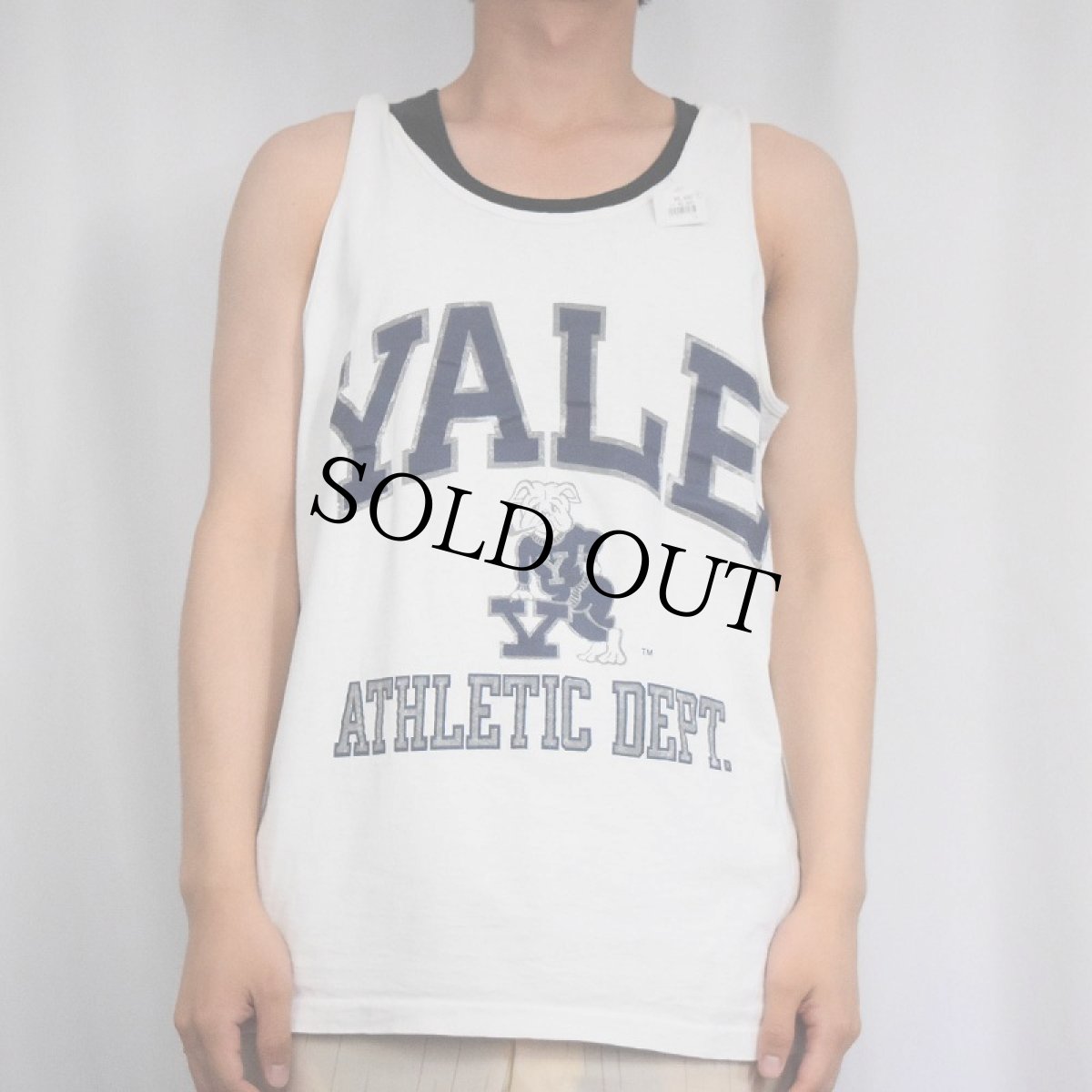 画像2: 90's "YALE" プリントタンクトップ (2)