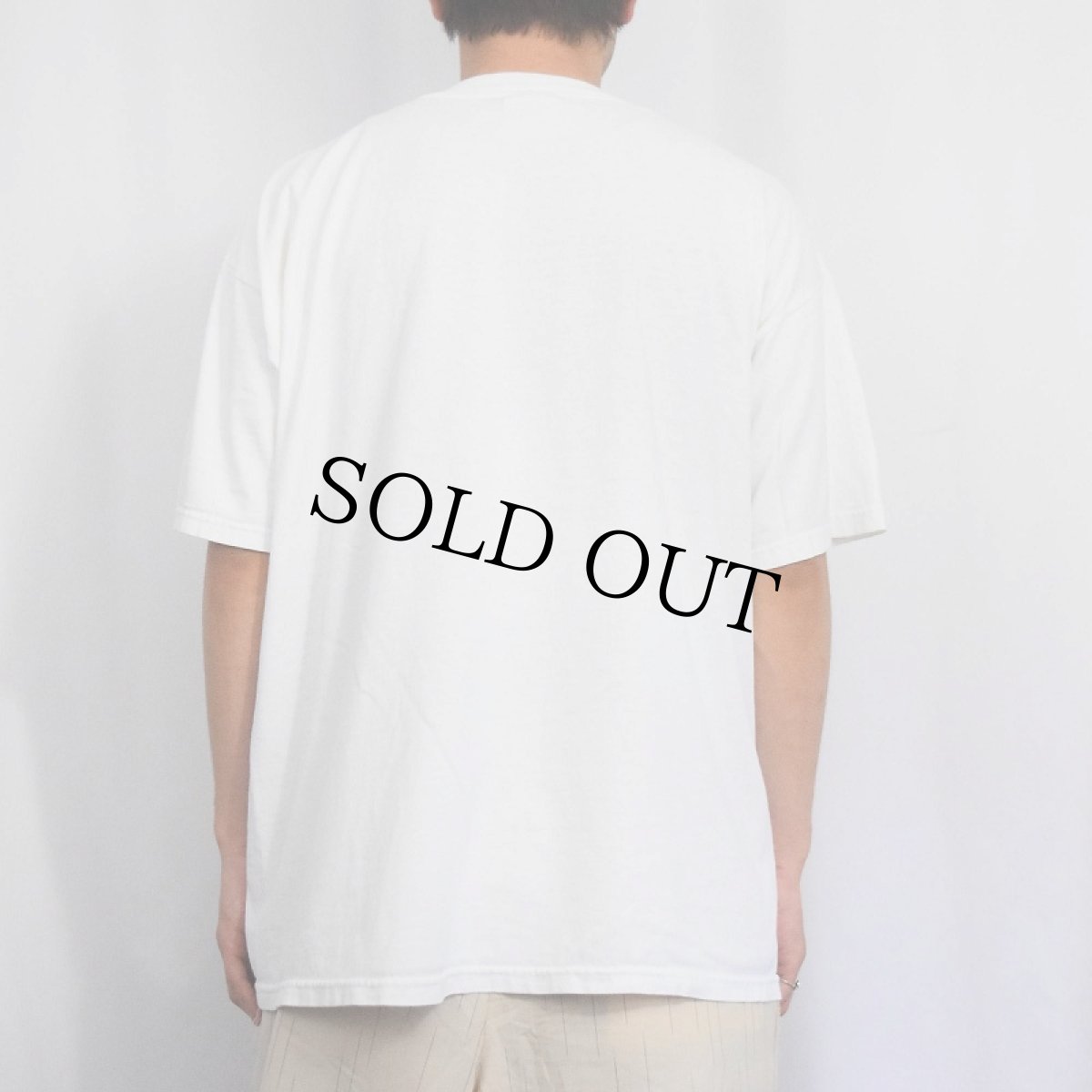 画像3: 90's "NO GUTS - NO GLORY!" シュールイラストプリントTシャツ XL (3)