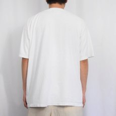 画像3: 90's "NO GUTS - NO GLORY!" シュールイラストプリントTシャツ XL (3)