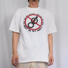 画像2: 90's USA製 "NOT IN MY..." イラストプリントTシャツ XL (2)