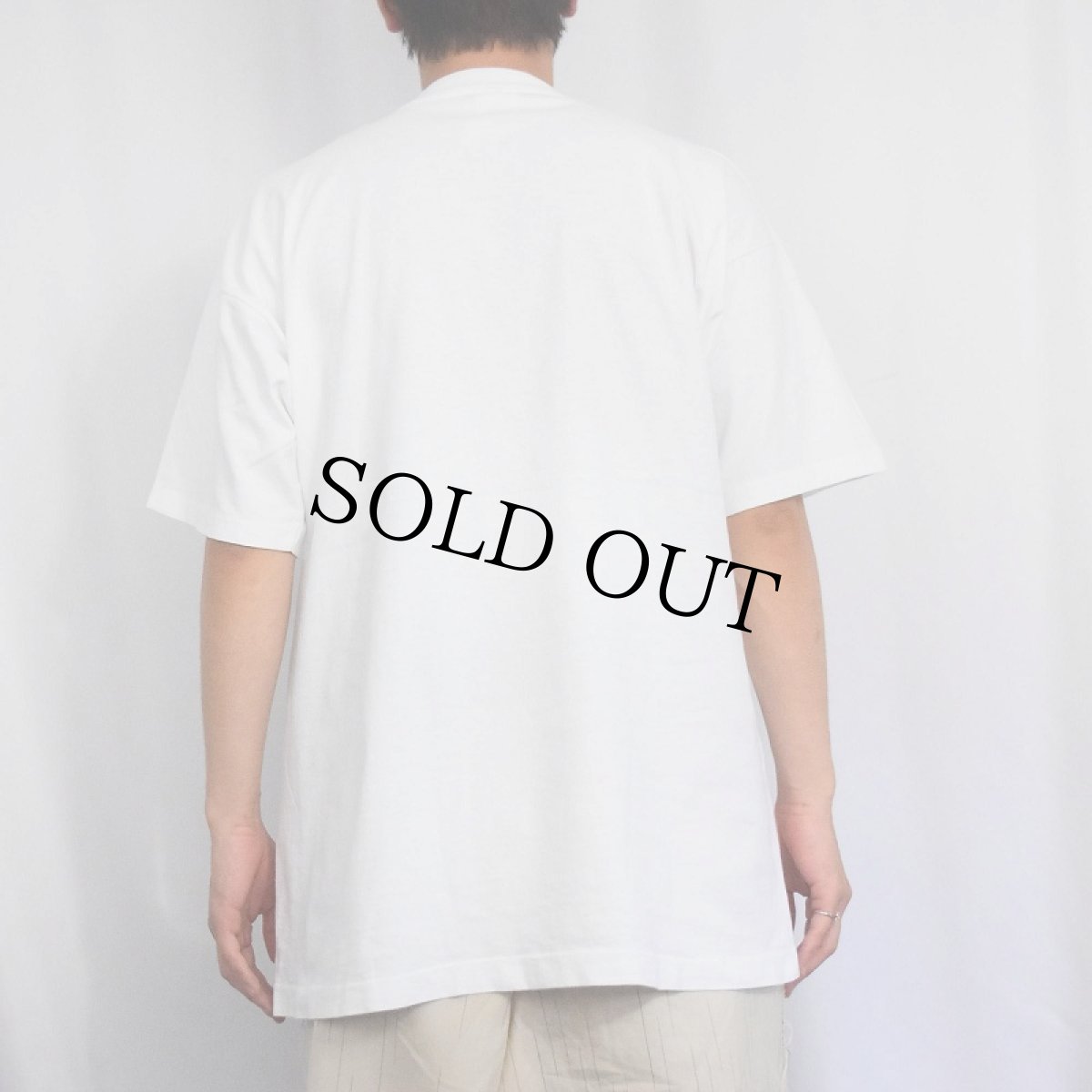 画像3: 90's "NEW FACE SAME PARTY" イラストプリントTシャツ XL (3)