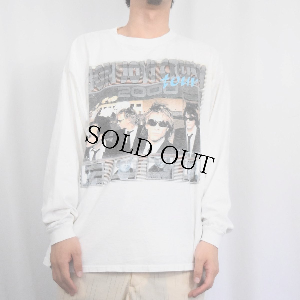 画像3: 2000's BON JOVI "CRUSH TOUR" ハードロックバンドツアーロンT XL (3)