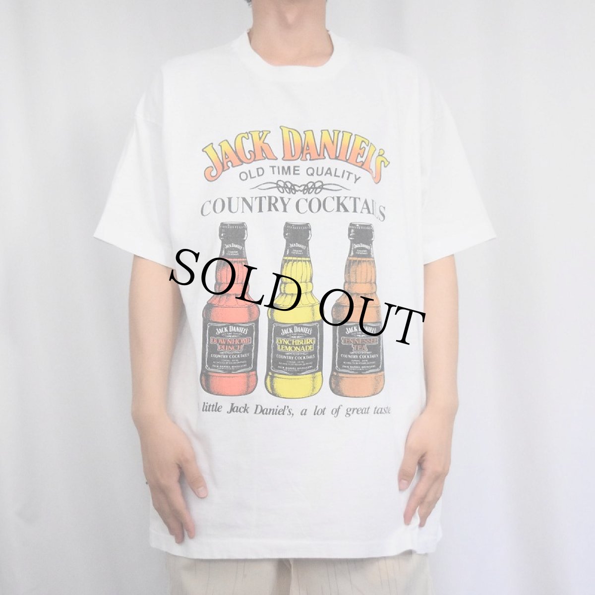 画像2: 90's JACK DANIEL'S USA製 ウイスキーメーカープリントTシャツ XL (2)