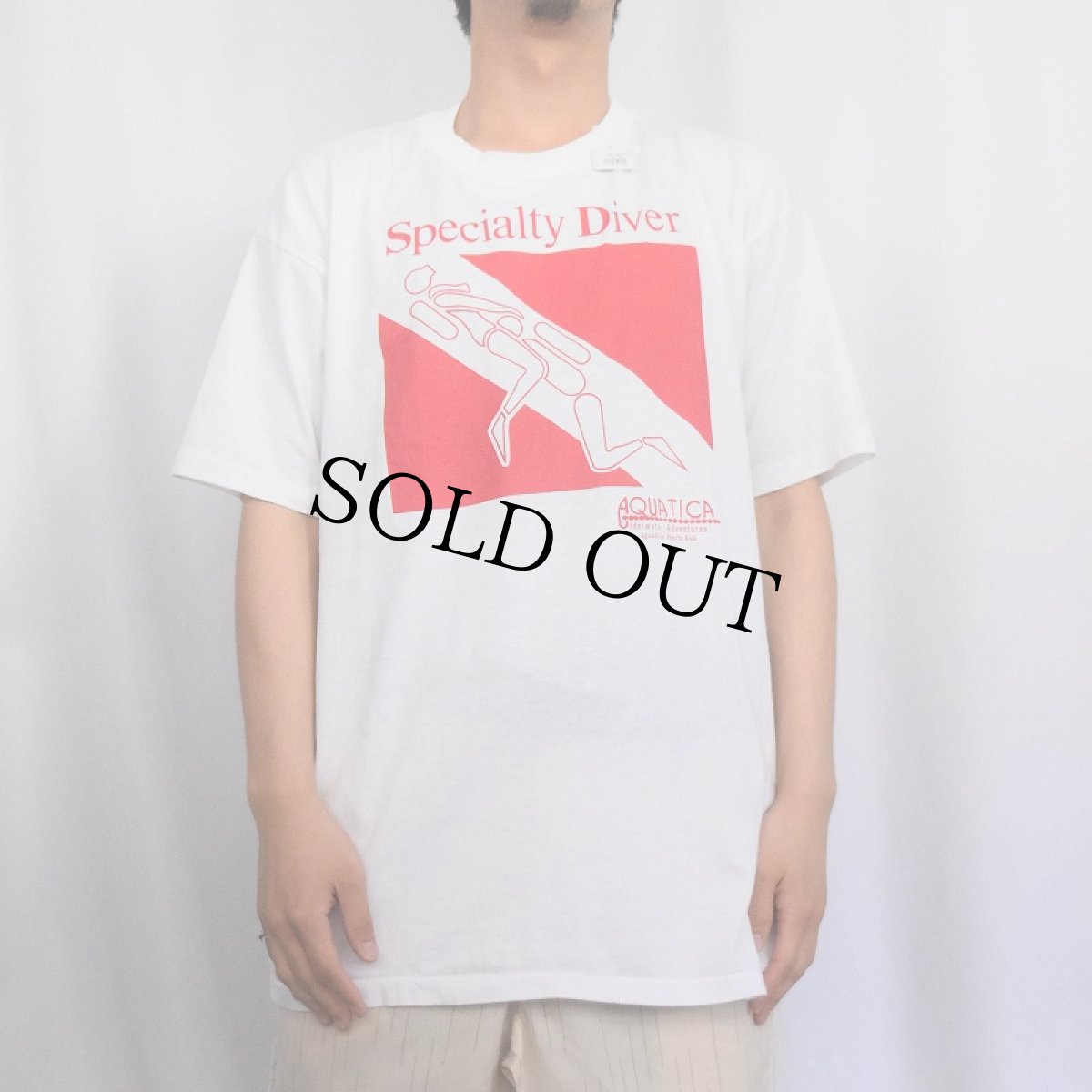 画像2: 90's USA製 "Specialty Diver" エロプリントTシャツ XL (2)