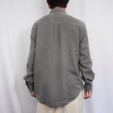 画像3: THE TERRITORY AHEAD シルク×コットン ボタンダウンシャツ M (3)